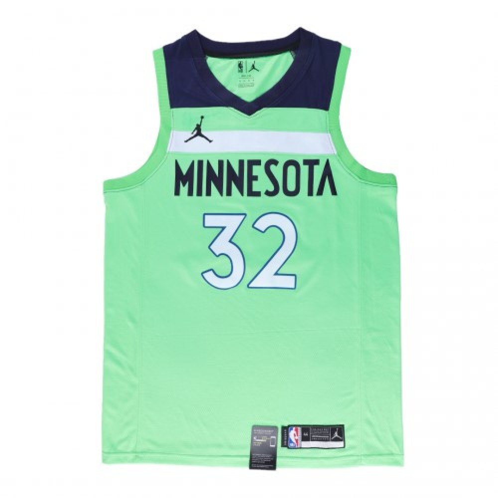 Men's Minnesota Timberwolves Karl-Anthony Towns #32 Jordan Green 20/21 Swingman Jersey-Pro Kit Vault | Brand New 26/27 Sports Jerseys